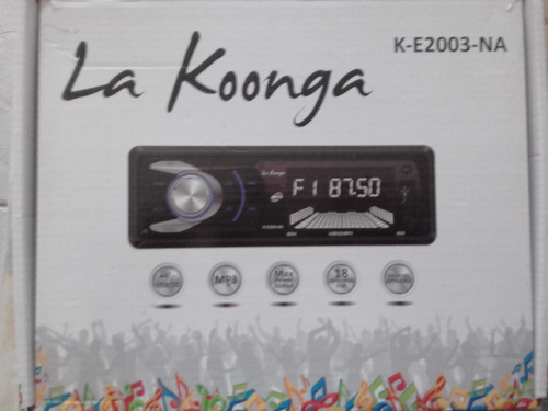 Vendo Reproductor La Konga Ke2003-na 2017. Usb, Cd, Wma, Mp3