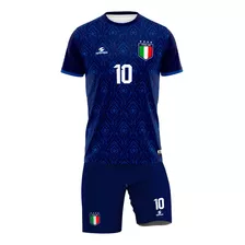 Kit Uniforme Italia Camisa + Shorts