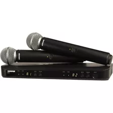 Shure Blx288/sm58 Sistema Inalambrico Dual Con Mic De Mano. Color Negro