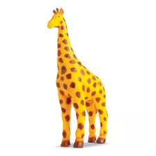 Boneco Girafa Real Animals Em Vinil Bee Toys