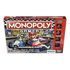 Jogo De Tabuleiro Monopoly Mario Kart Gamer Inglês Novo Aber