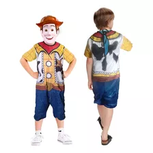 Fantasia Infantil Woody Toystory+ Mascara - 1 A 12 Anos