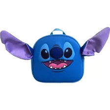 Mochila Pre-escolar 3d Stitch Con Tirante Ds80108