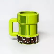 Taza Cerámica Chopp Tubo Mario Bross Block Sheep