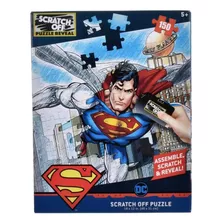 Puzzle Raspa 2 En 1 De 150 Piezas - Dc Comics - Superman