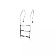 Escalera 3 Peldaños Acero Inox Vulcano Para Piletas Piscina