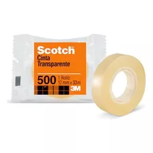 Cinta Scotch 500 Transparente 12x33mm Pack 5 Unidades