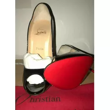 Zapatillas Charol Negro, Hot Wave Christian Louboutin 23.5