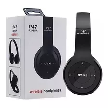 Audifonos P47 Diadema Plegable Bluetooth 3.5mm Micro Sd 