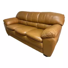 Sillón Sofá Guido 3 Cuerpos 100% Cuero Vacuno New York Home