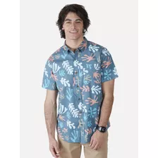 Camisa Hombre Celeste 5c901-mv22 Maui And Sons