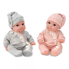 Mommy & Me Muñecas De Bebé Gemelas De Cuerpo Suave De 8 P