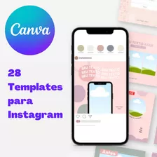 Pack Canva Instagram 28 Templates Para Feed Editáveis
