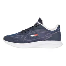 Zapatillas Sport Mixed Texture Mujer Tommy Hilfiger Azul