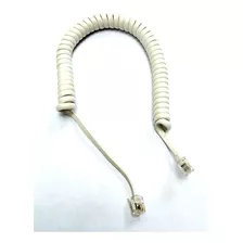 Cabo Fio Espiral De Telefone Rj12 4x4 Ótima Qualidade 10pçs