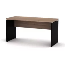 Mesa Reta Para Escritorio Pe 40 Pandin 120x60 Walnut Cor Preto