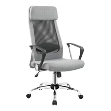 Silla De Oficina Ejecutivo P/escritorio C/ruedas Ergonomica Color Gris