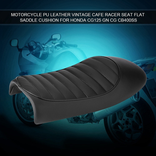 Funda Asiento Silln De Moto Negro Para Honda Cg125 Gn Cb20 Foto 7