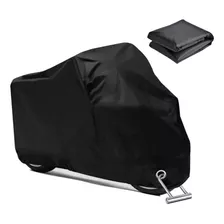 Funda Impermeable Y Antipolvo Para Motocicleta Color Negro