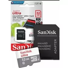 Cartão Memória Sandisk Ultra 32gb 100mb/s Classe 10 Micros