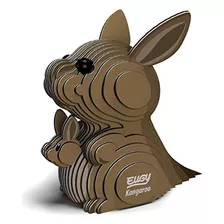 Eugy Kangaroo 3d Puzzle, 26 Piezas De Aprendizaje Educativo 