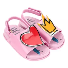 Mini Melissa Beach Slide Sandal Vivienne -rosa