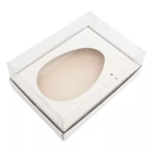 20 Caixas 1 Ovo De Colher/ De Páscoa 250g-350g Kraft/branco