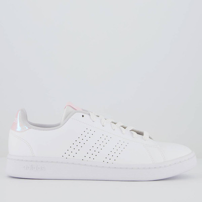 Imagem Tênis adidas Advantage Feminino Branca E Rosê