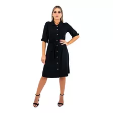 Vestido Feminino Camisão Chemise Moda Evangélica Midi