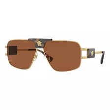 Lentes Versace Ve2251 147073 Dorado/ Havana Original Nuevo