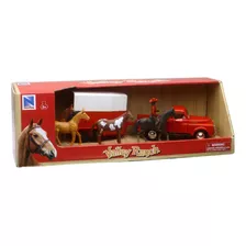 Remolque Caballos Dodge Pick Up New Ray 1:43 Valley Ranch