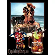 Clásicos Capitán Morgan Spiced Gold Retro Metal Carte...