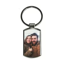 25 Llaveros Personalizado Con Foto Metálico Inoxidable