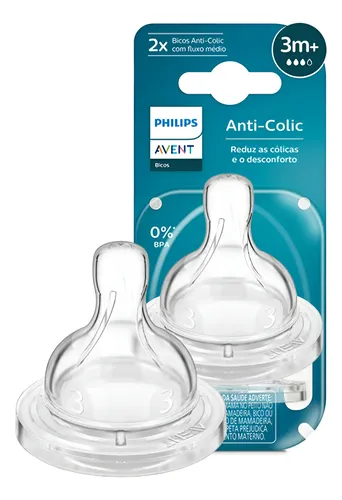 Bico De Mamadeira Classica Anti Colic Philips Avent N3 -2 Un