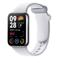 Reloj Inteligente Xiaomi Smart Band 8 Pro Light Grey Caja Plateado Correa Gris