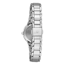 Bulova Womens 96l215 Analog Display Quartz Silver Watc