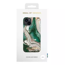 Funda iPhone 13 Ideal Of Sweden Golden Jade Marble