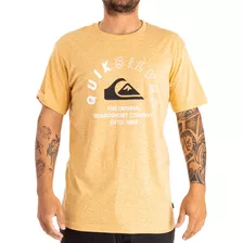 Remera Quiksilver Hombre Mixed Signals Manga Corta Amarilla