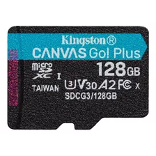 Tarjeta Memoria Micro Sd Tf Kingston Canvas Plus Go 128gb