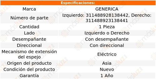 Espejo Izq O Der Elect C/desemp C/direcc Mazda Cx-9 11/15 Foto 2