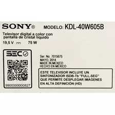 Tiras Led Tv Sony Kdl-40w605b