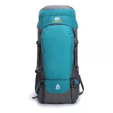 Mochila Caminhada Trekking Mochila Viagem Camping Trilha Trekking Montanhismo 65l Cor Verde 65l