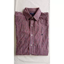 Camisa Brooksfield De Hombre S Cuadrille Manga Larga 