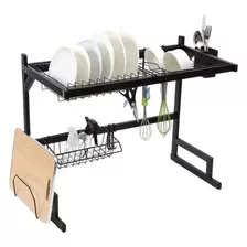 Seca Platos Organizador Acero Escurridor Bacha Pileta Rack65