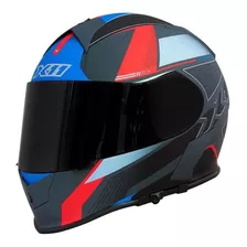 Capacete X11 Revo Pro Flagger Moto Motociclista Motoqueiro Cor Vermelho Tamanho Do Capacete 60