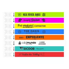 Kit 1200 Pulseirinhas Vip Festa Personalizada Tyvek