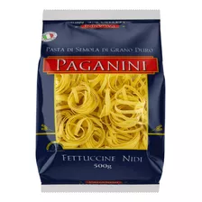 Macarrão De Sêmola Grano Duro Fettuccine Nidi Paganini Pacote 500g