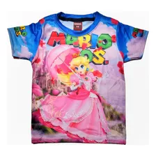 Playera Super Mario Bros Sublimada Print Full Hd