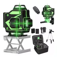 Nível A Laser 4d 16 Linhas Verde Digital Com Tripé Até 1 Mt