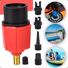 4 Em 1 Conjunto De Adaptadores Para Inflar Sup Vermelho